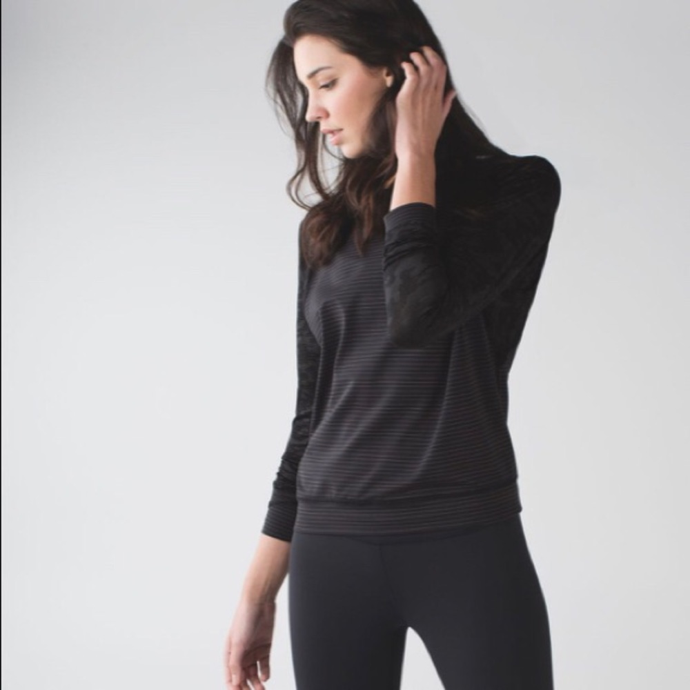 🍋 Lululemon Run For Day’s Long Sleeve Camo Black